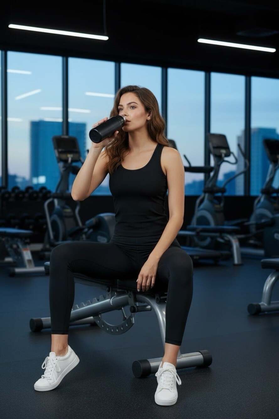 Kewlioo Women's Zip Front Sauna Sweat Vest Black S/M (W)